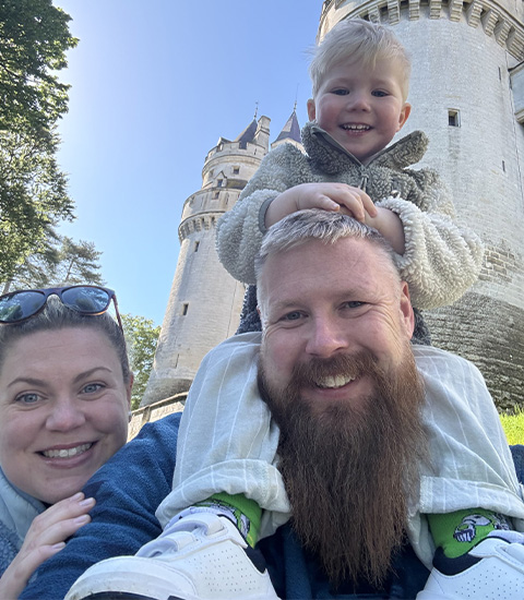 Photo of Tom Pashby and his family