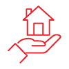 red house icon held in hand symbolizing home ownership and 11 essential considerations